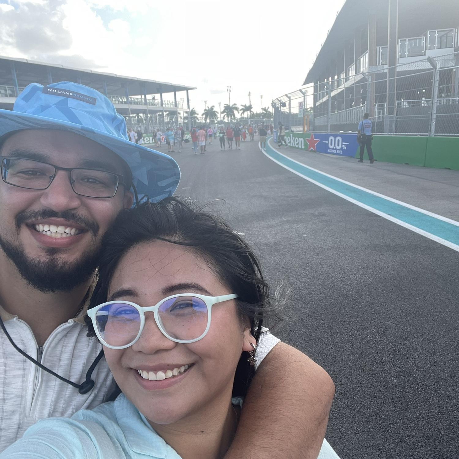 We watched super duper fast cars race, we loved every moment!