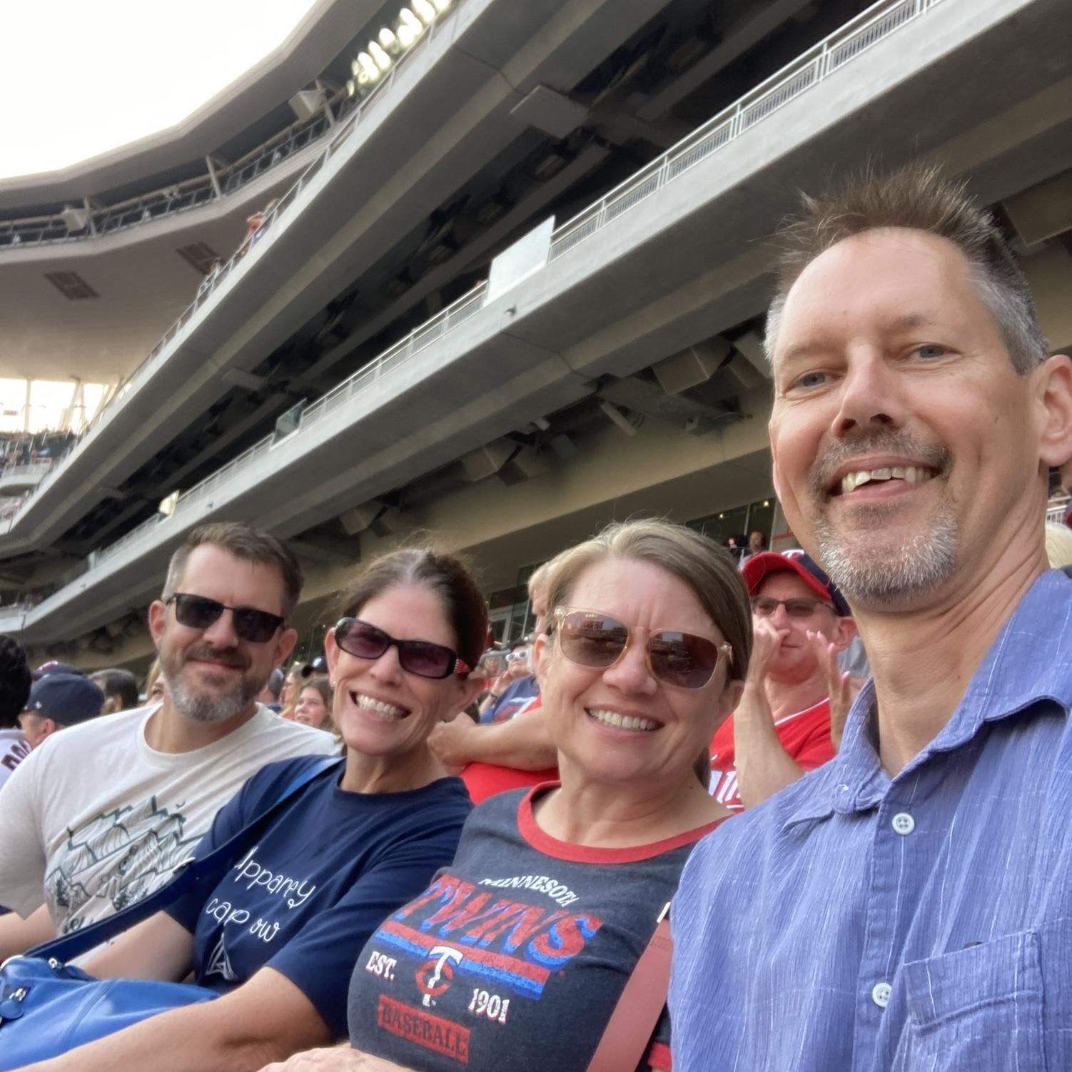 With the Shoups at a Twins game!