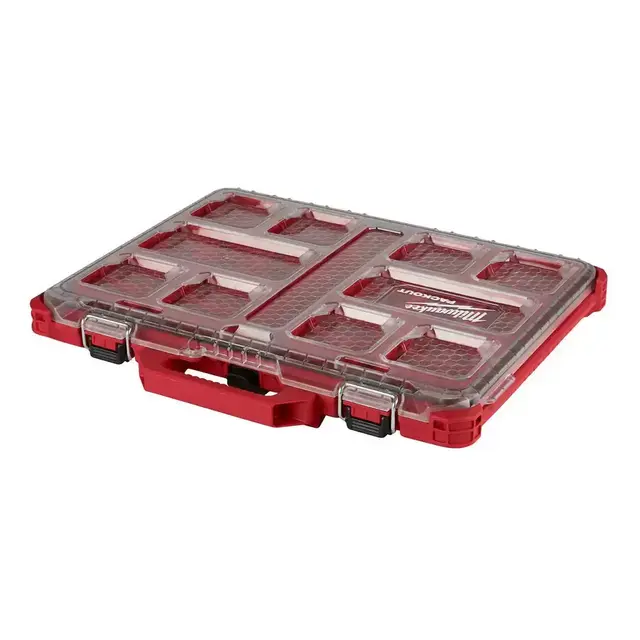PACKOUT 11-Compartment Low-Profile Impact Resistant Portable Small Parts Organizer