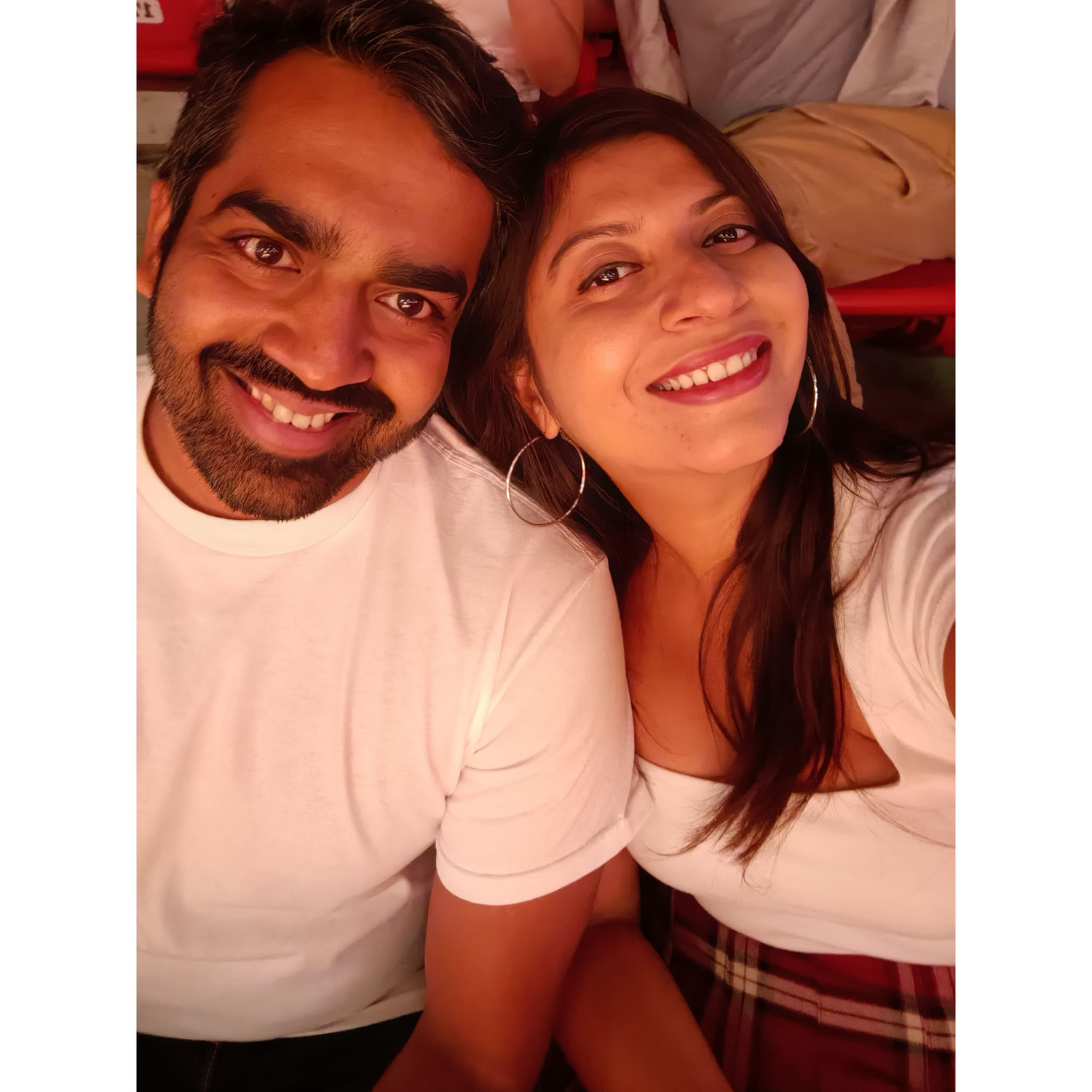 At our first Miami Heat game