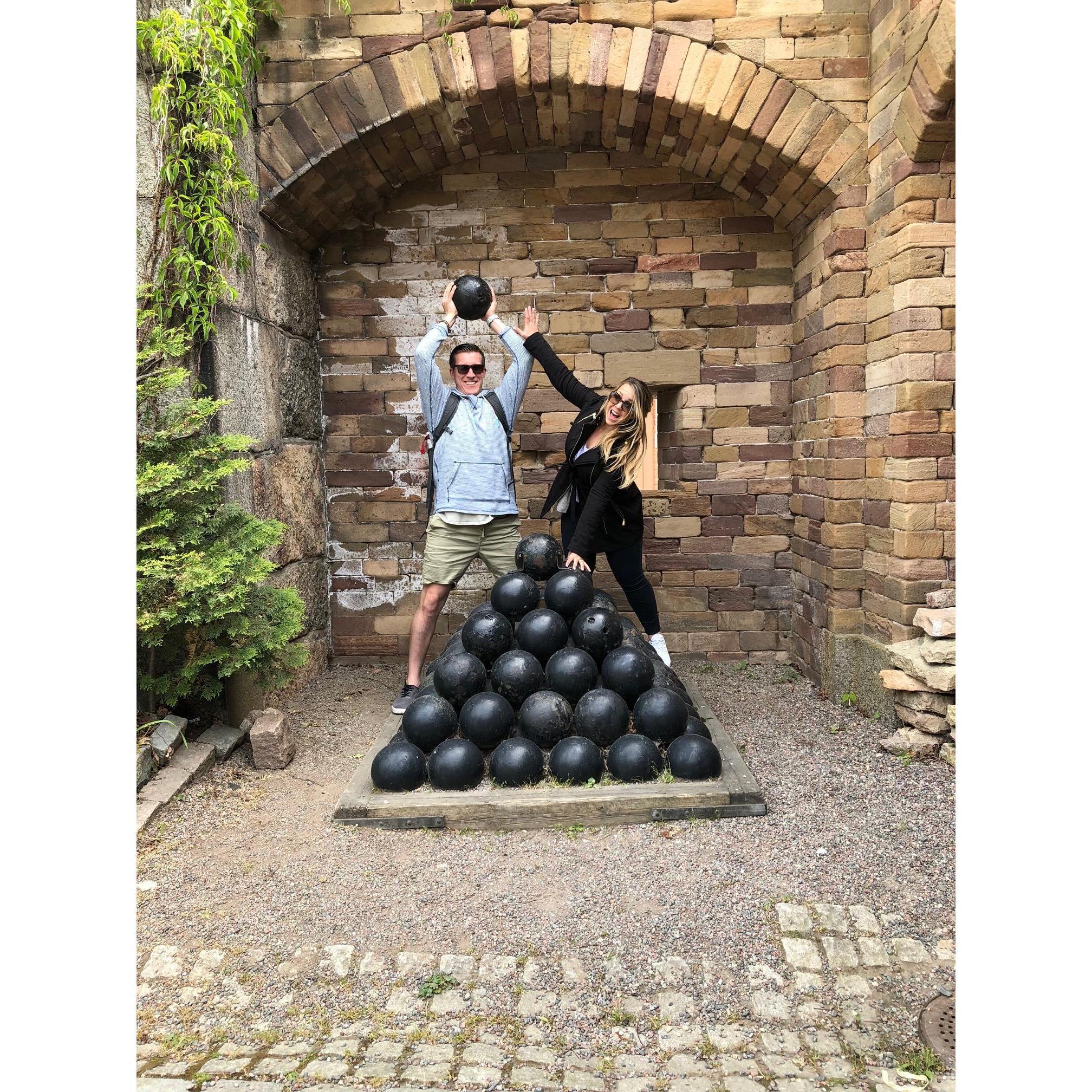 2018 - A couple of goofballs in Vaxholm, Switzerland