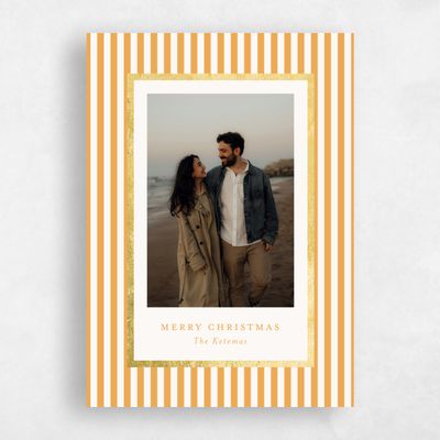 Saffron, Orange Holiday Card - Vaughan Foil