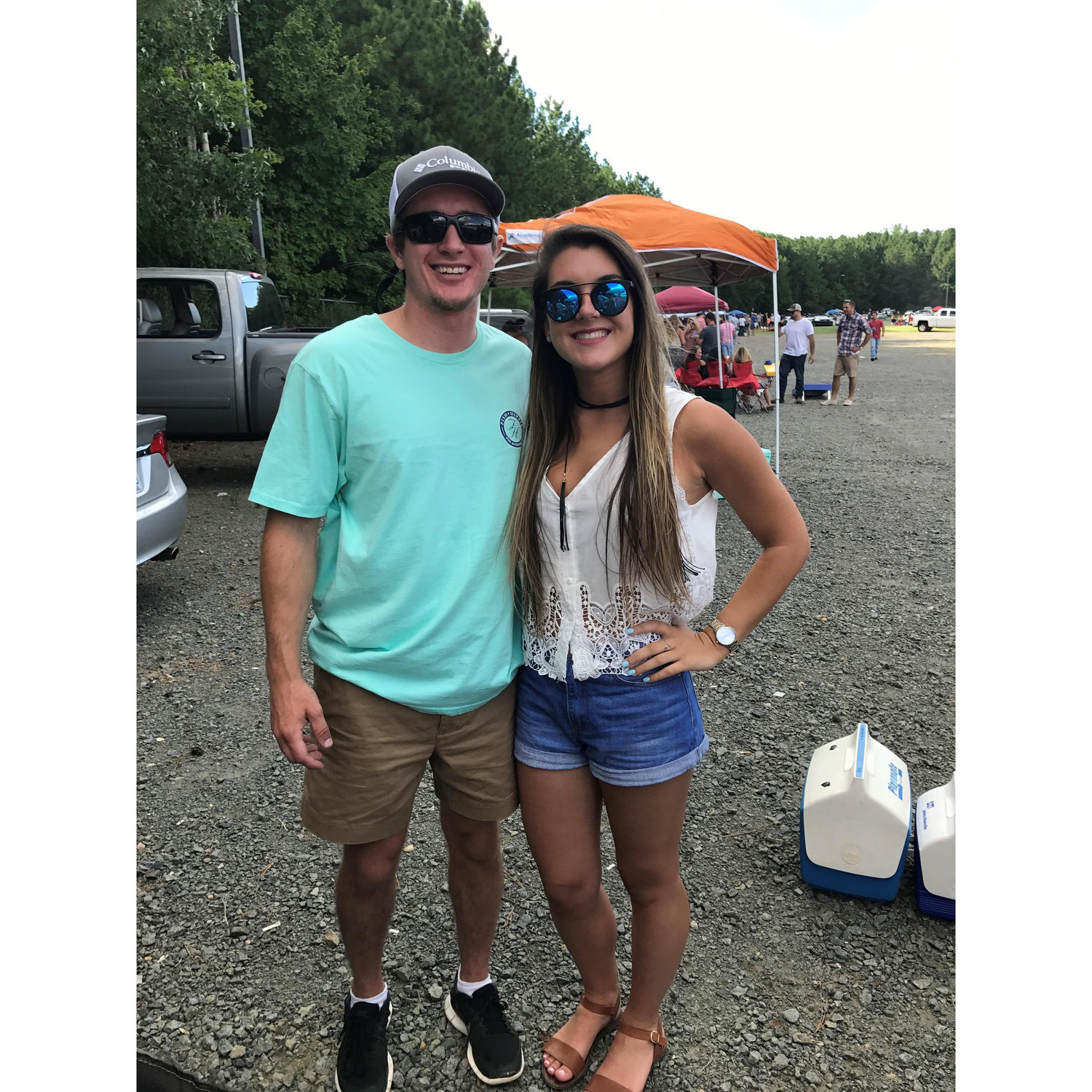 Our first picture! Sam Hunt Concert in 2017.