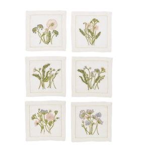 Kim Seybert Meadow Cocktail Napkin Set of 6