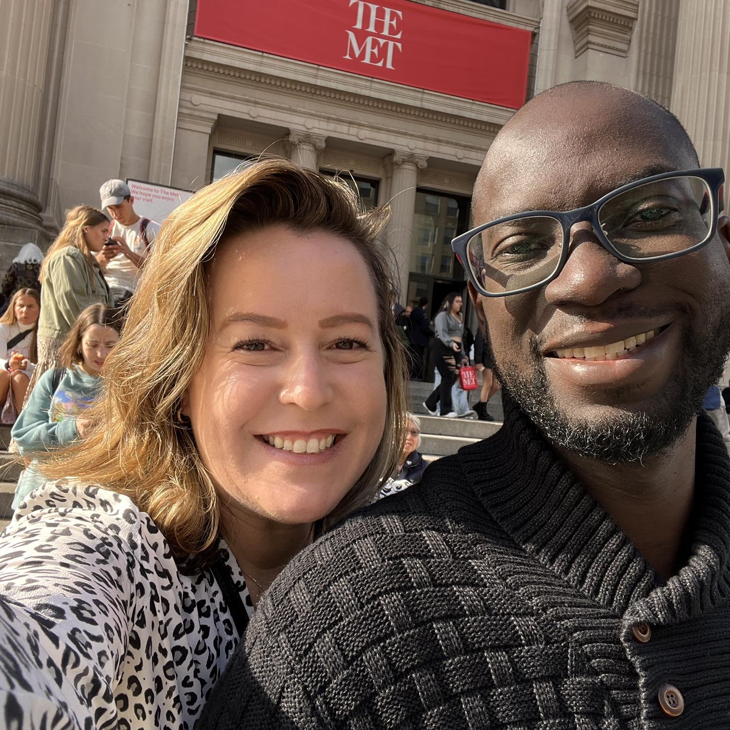 Outside The Met museum in NYC, November 2023