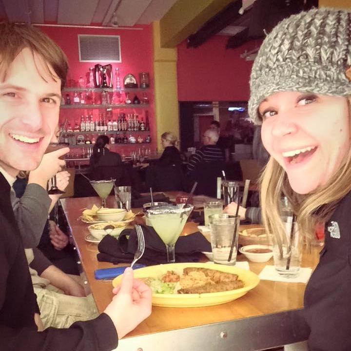 Our first dinner, on our first trip out to PAX in Boston!