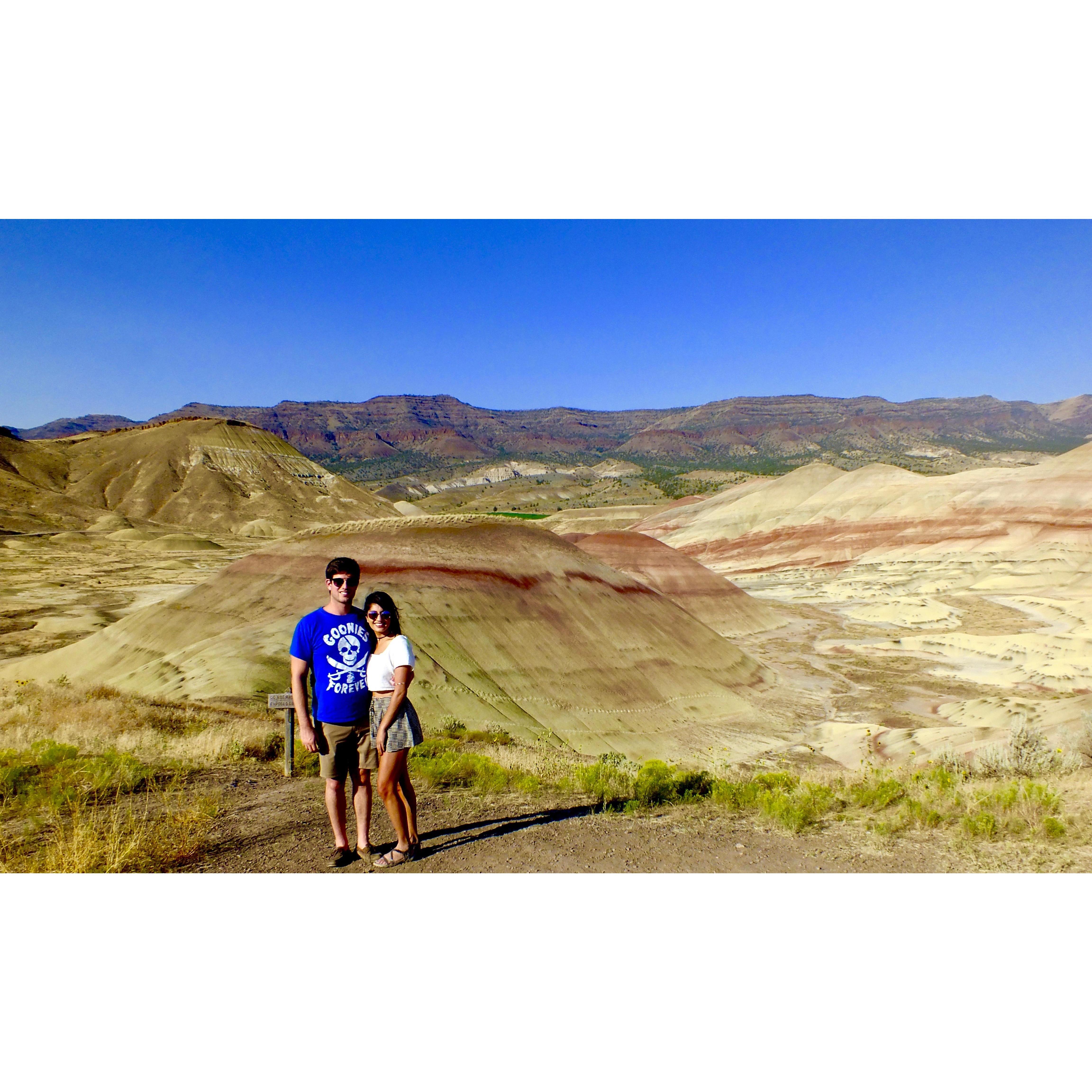 On our camping roadtrip across the USA -- this was at the John Day Fossil Beds in Oregon!