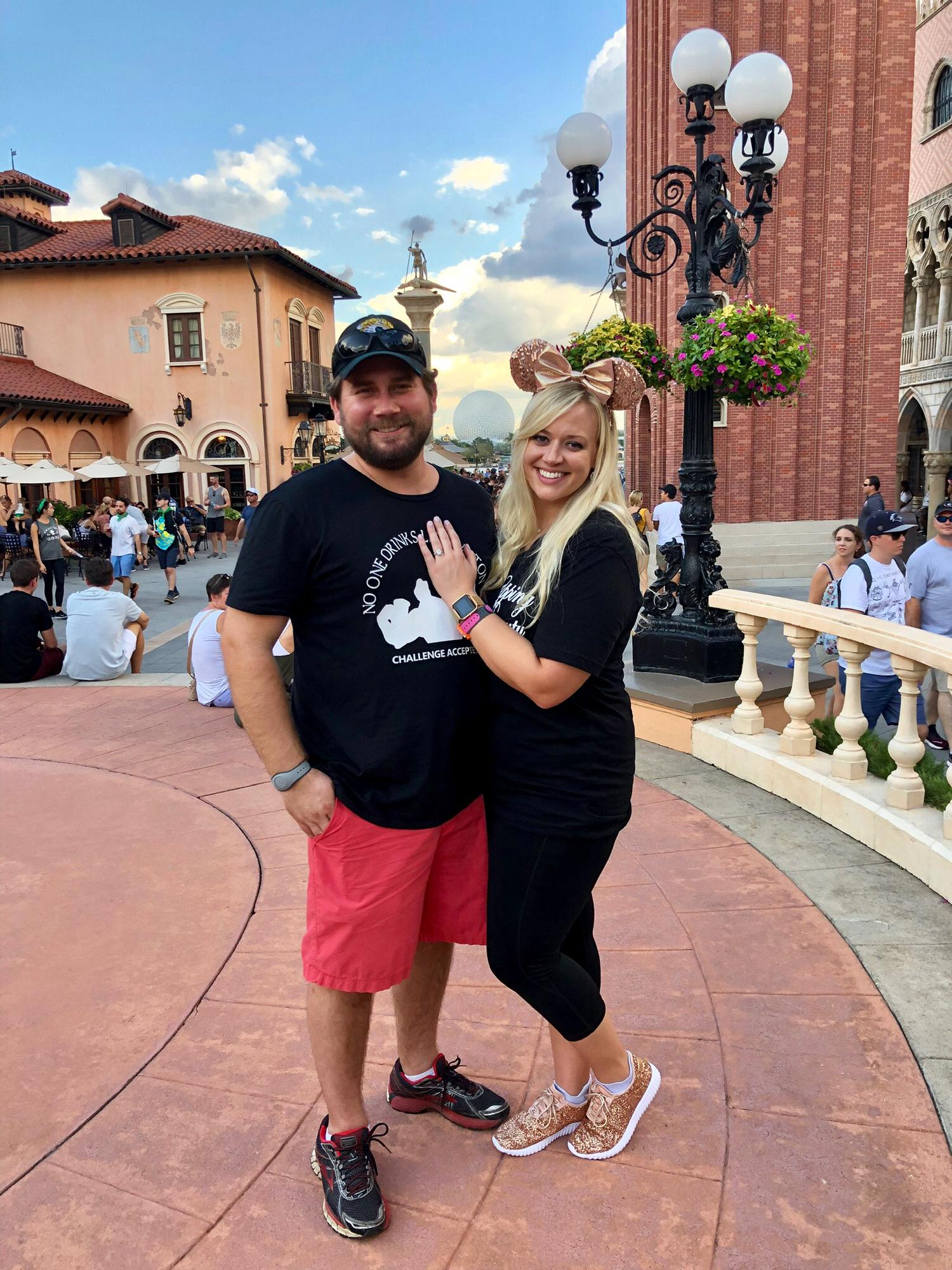 Our first trip as an engaged couple to Italy (in Epcot)!
