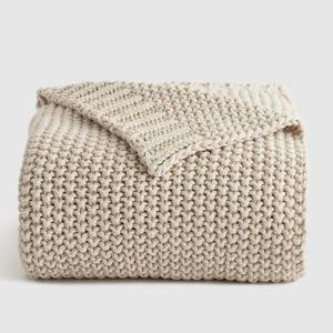 Cotton Fisherman Throw in Natural