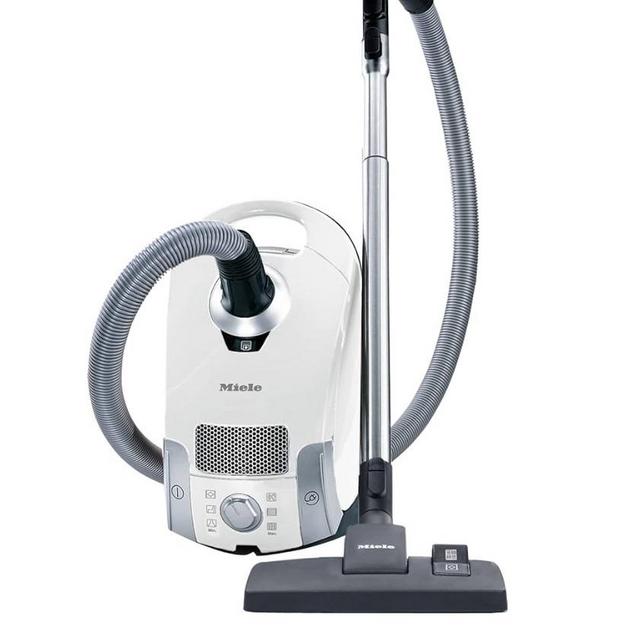 Miele Compact C1 Pure Suction Powerline Canister Vacuum, Lotus White