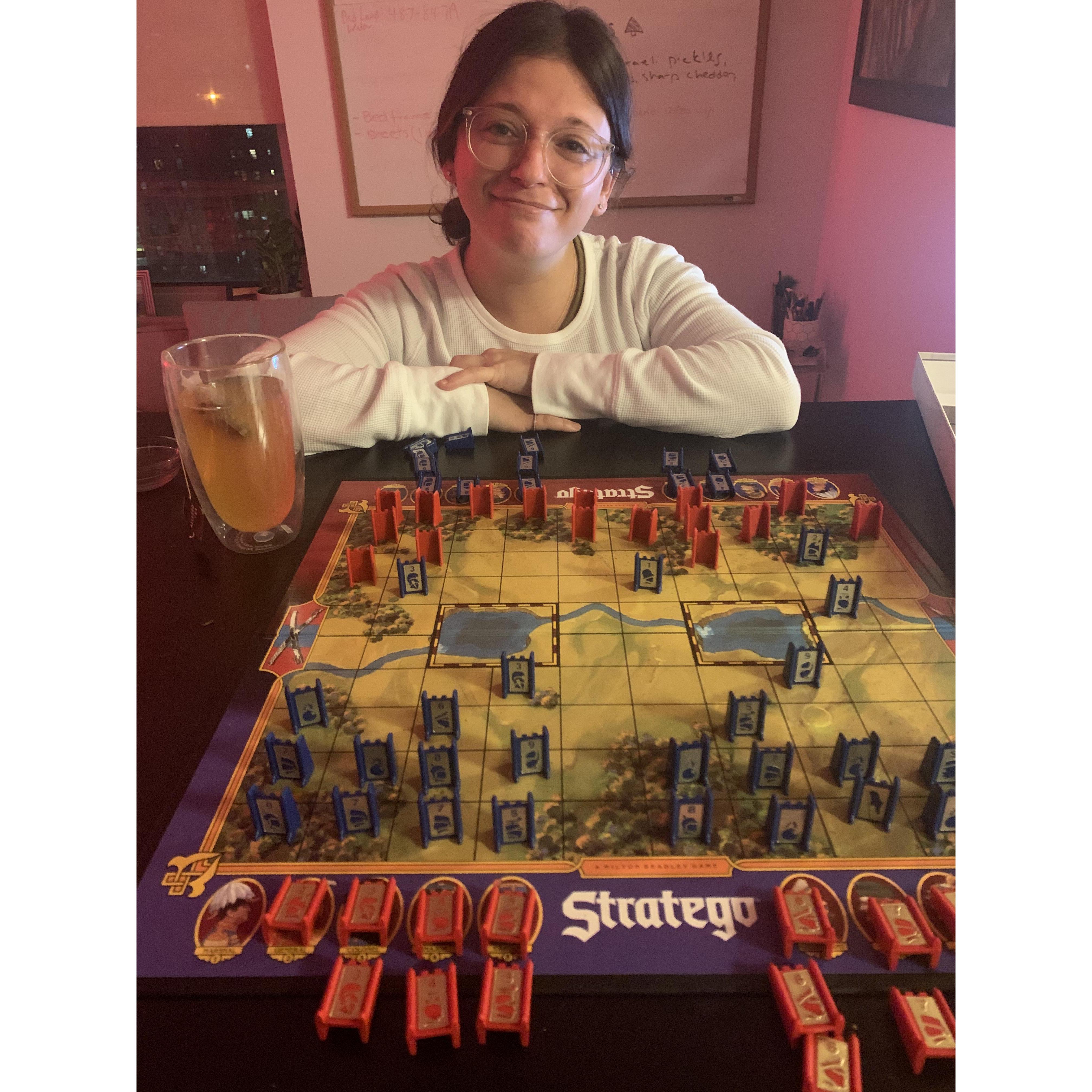 Deep quarantine Stratego games