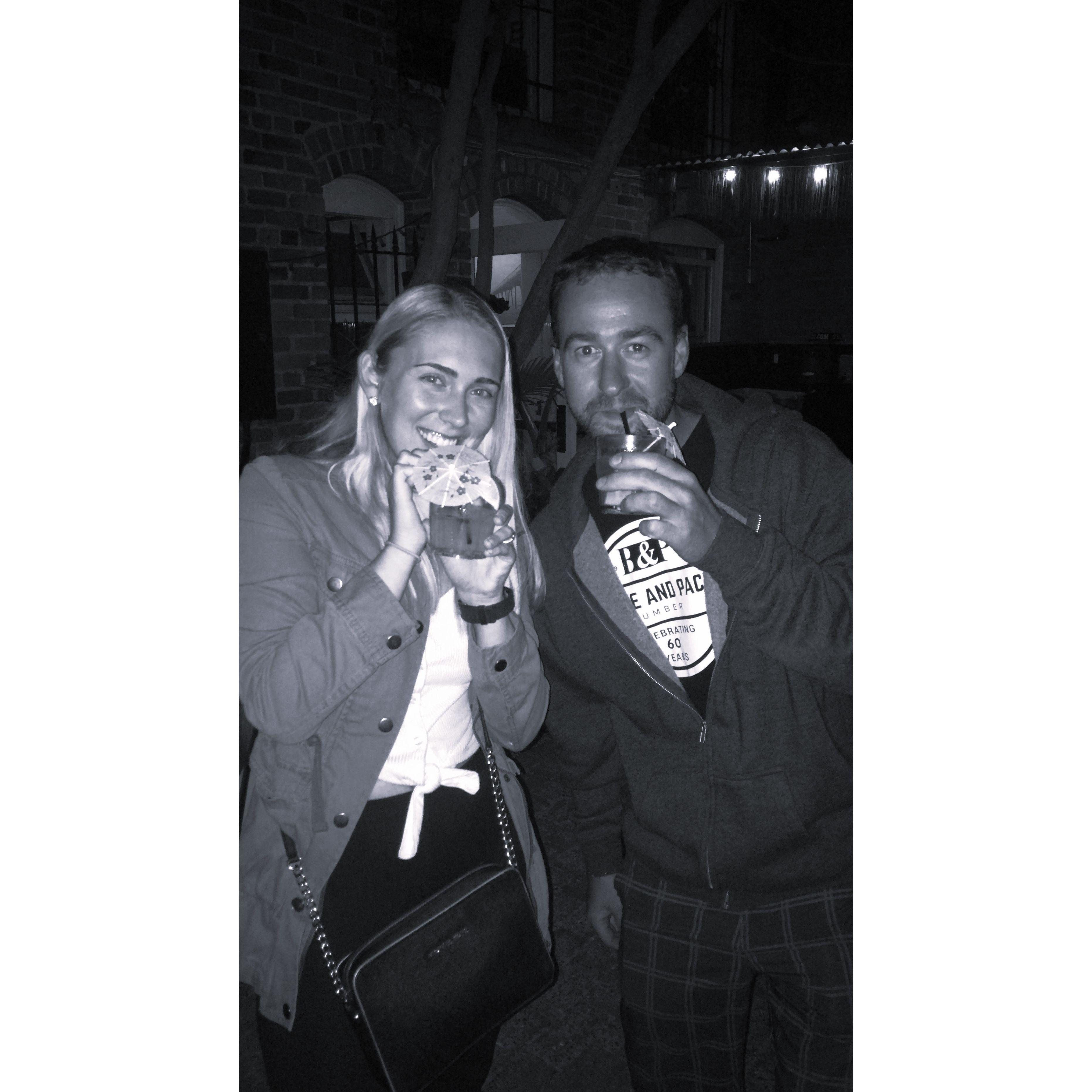 Did you do a double take? If so, you're right! This is not Julie, but Julie's old roommate, McCall who agreed to margaritas the night we first met on September 7, 2018!
