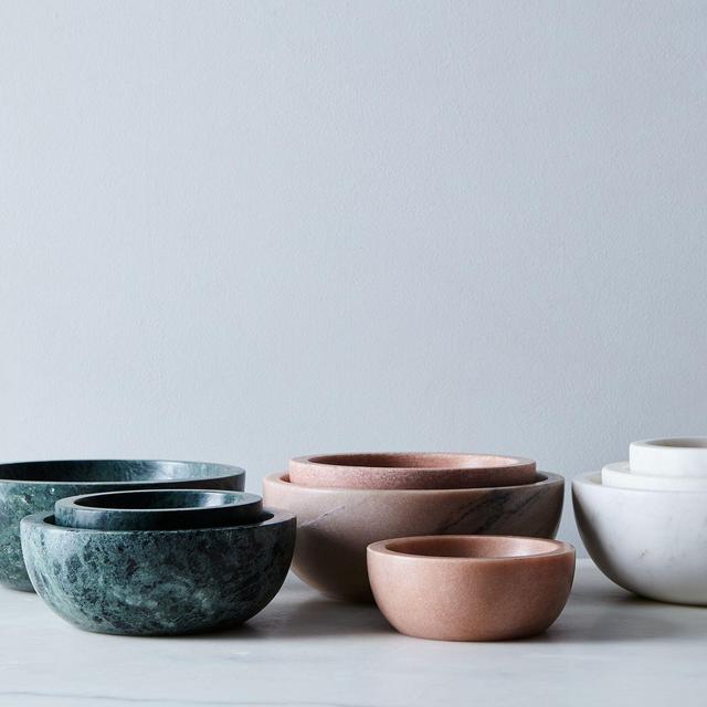 Food52 - Marble Nesting Bowls - small green