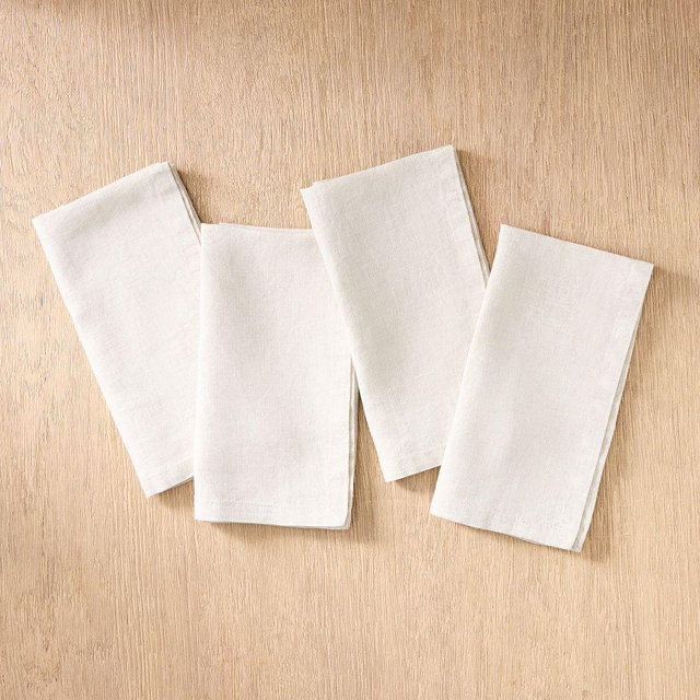 European Linen Napkin, Flax, 20x20, Set of 4