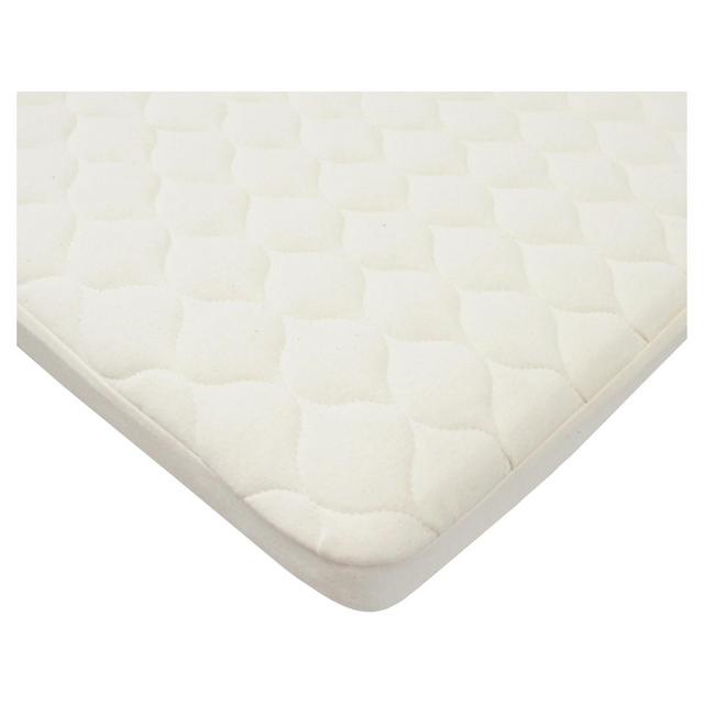 TL Care Waterproof Quilted Pack n Play Playard Mattress Cover with Organic Cotton Top Layer - Natural