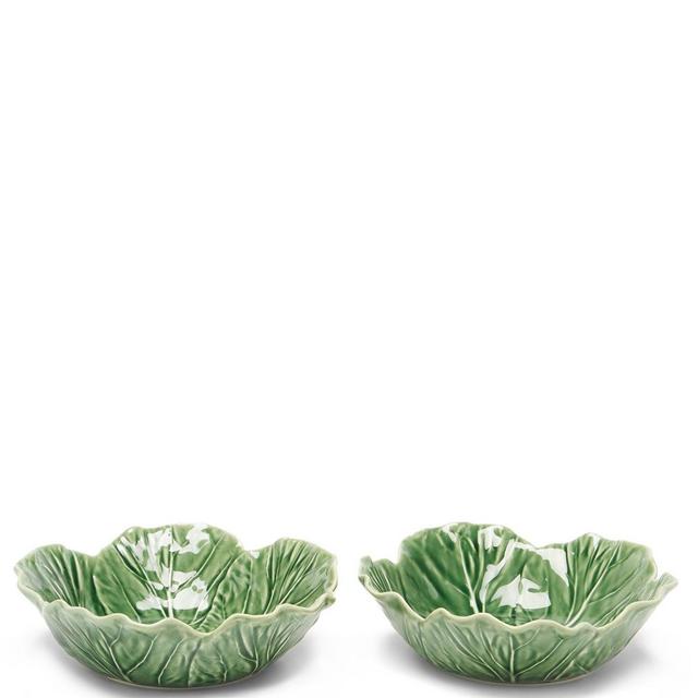 Bordallo PinheiroSet of two cabbage earthenware bowls