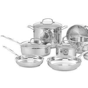 Cuisinart 11-Piece Stainless Steel Cookware Set