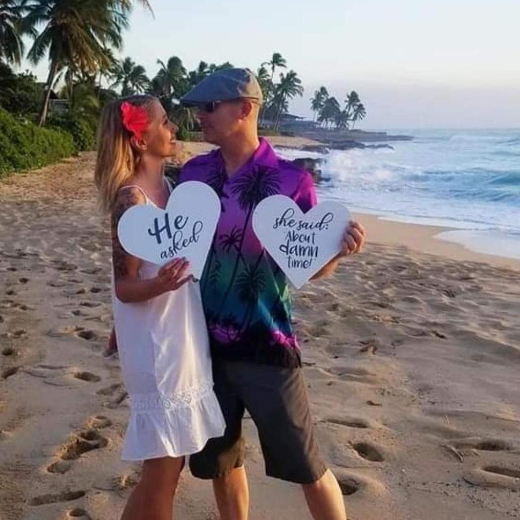 Our engagement, Oahu, Hawaii