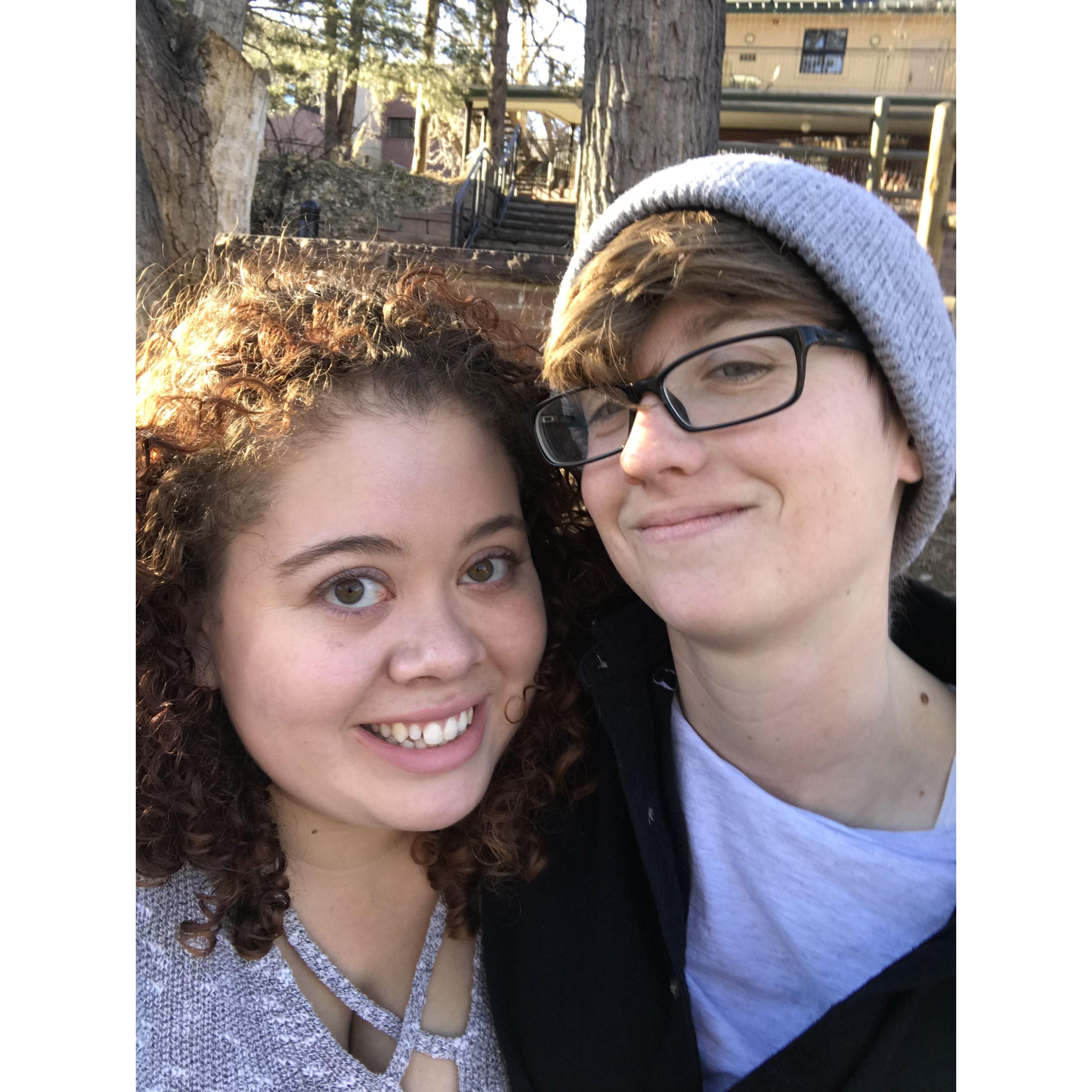 Valentines in Estes park circa 2018