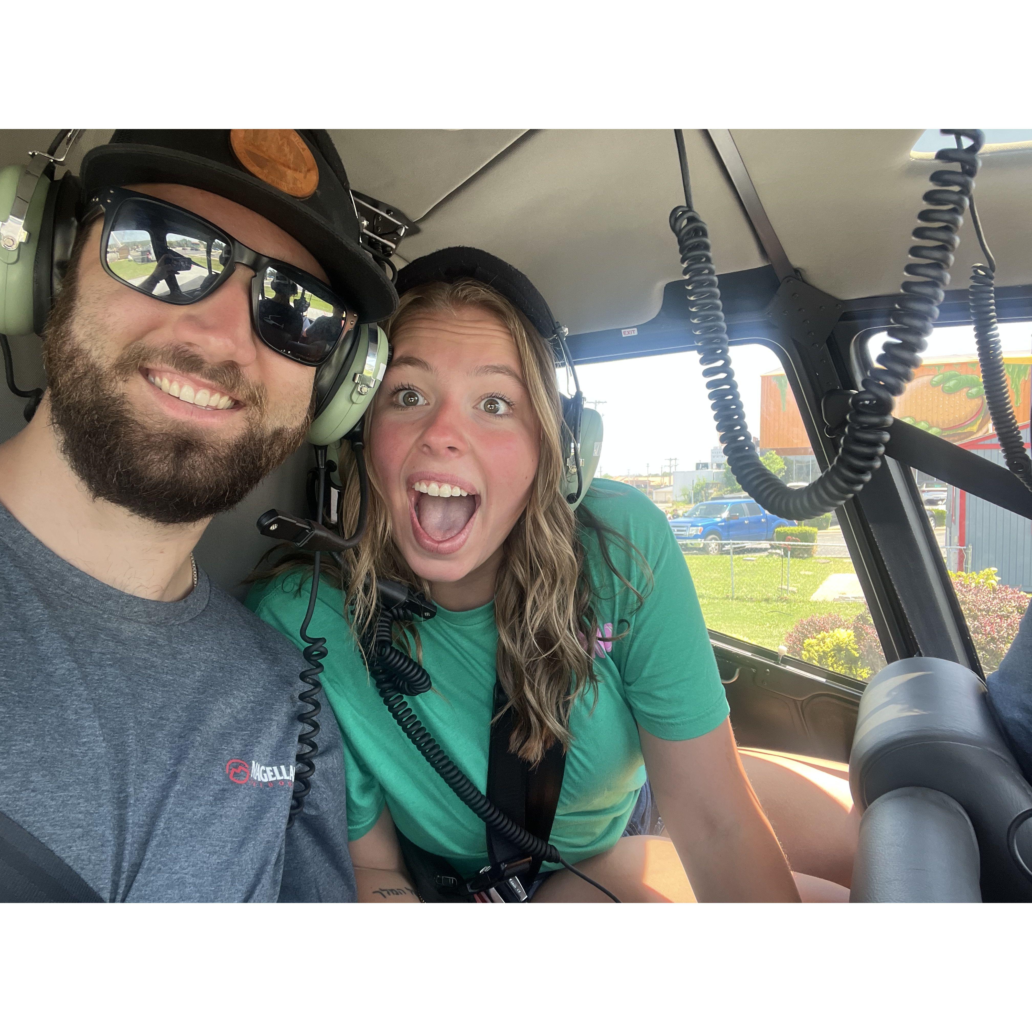Helicopter ride in Branson