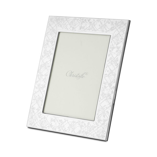 Christofle Les Fables Stainless Steel Picture Frame, 5" x 7"