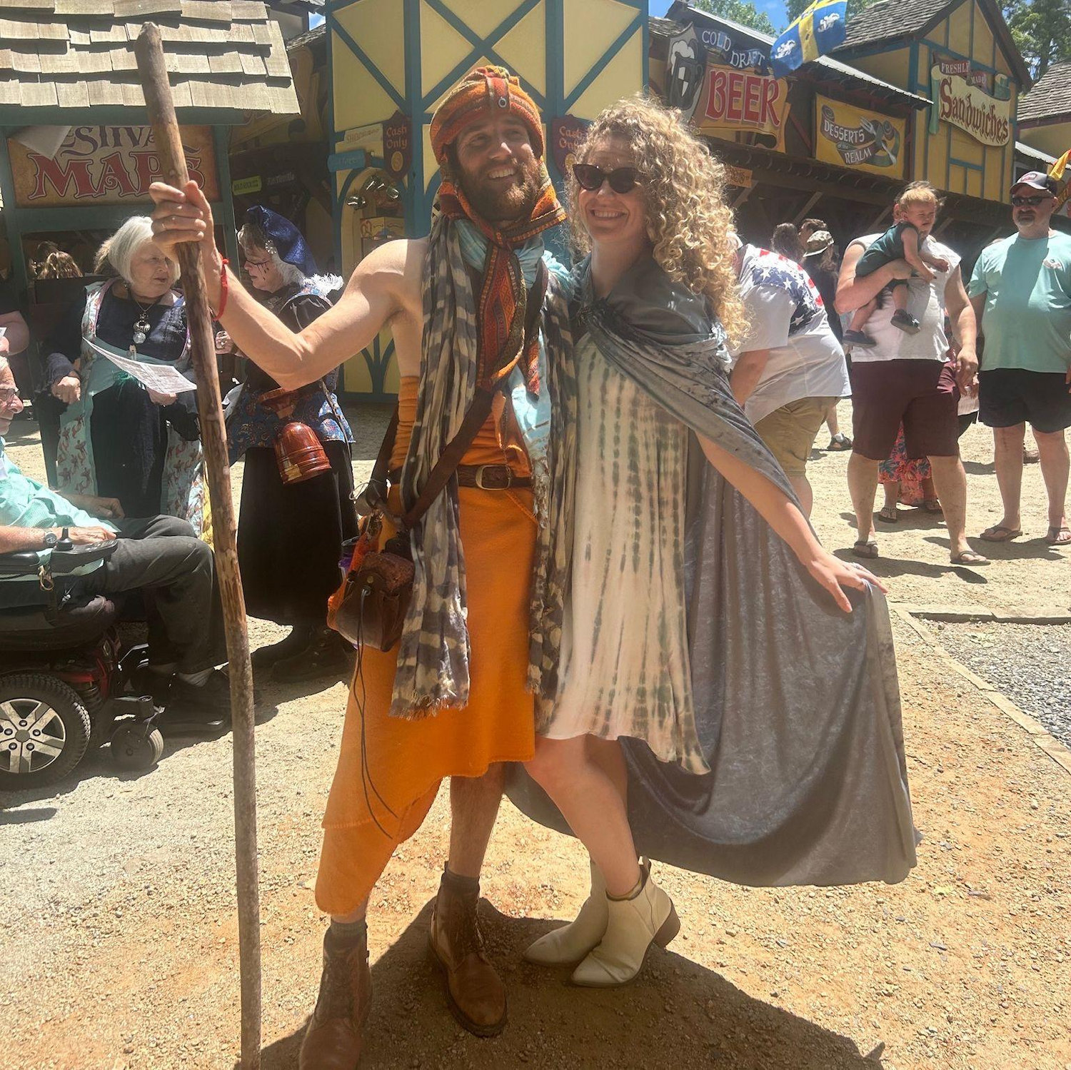 Nick is thrilled that Georgia has embraced the tradition of dressing up annually for the Renaissance Fair.