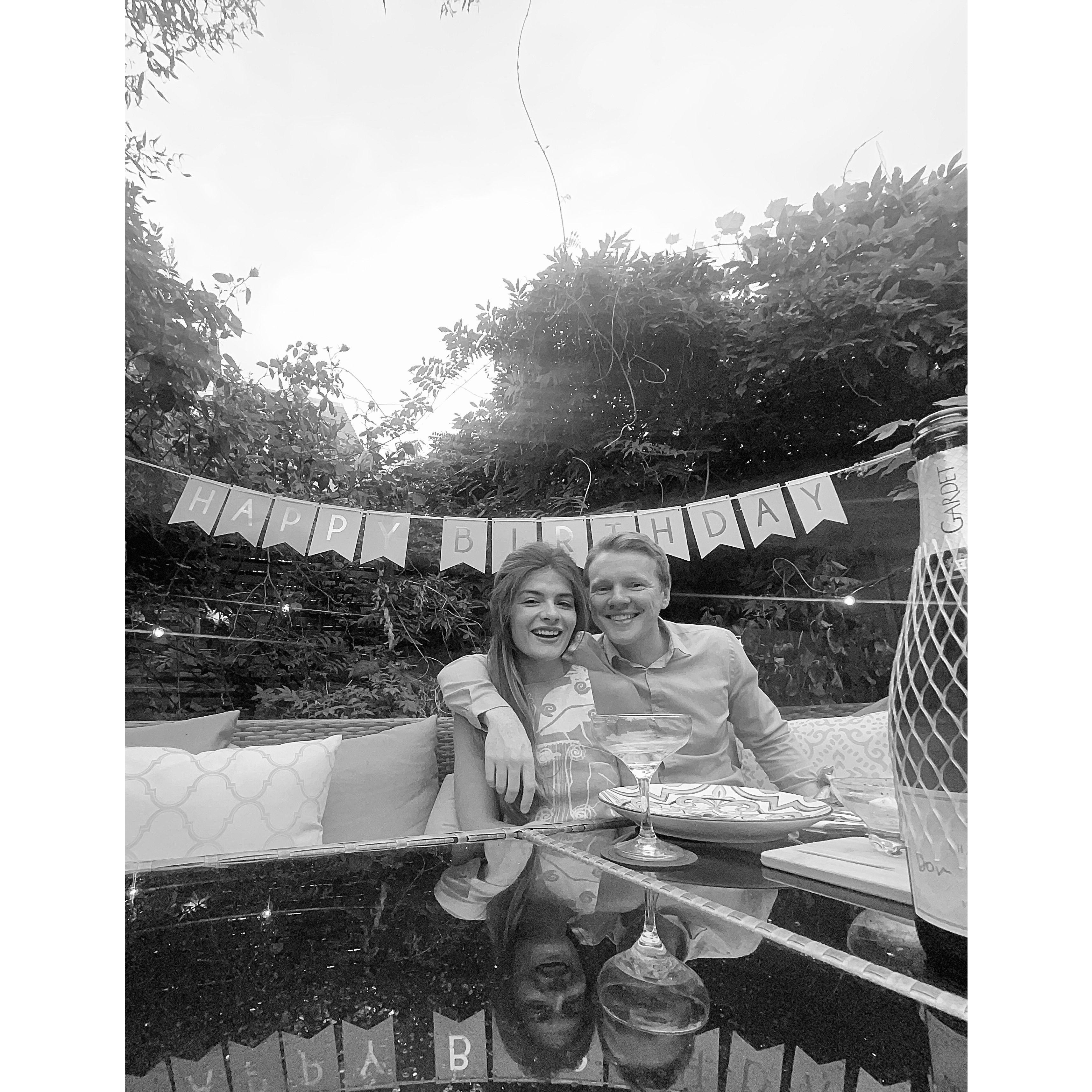 Jeb's Birthday in our first place together