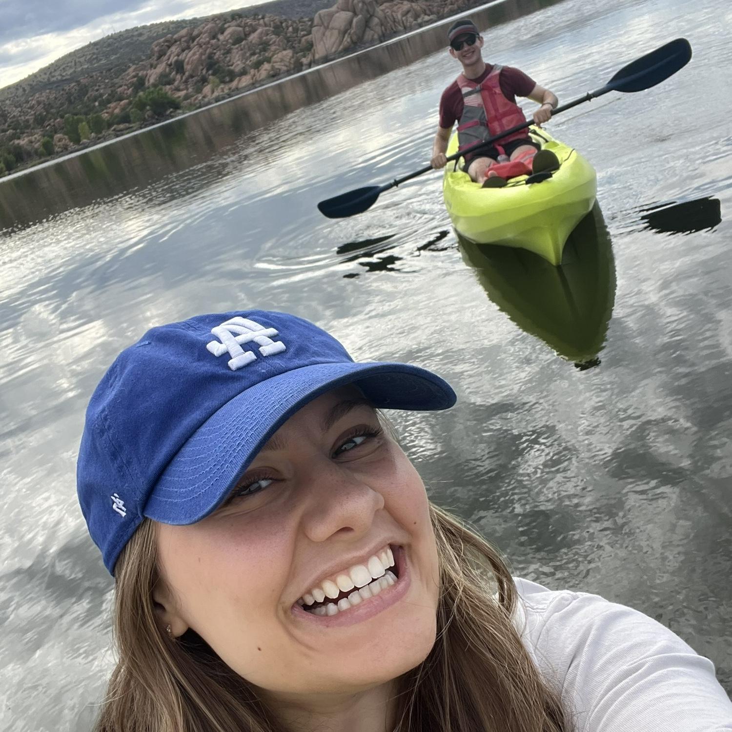 We love going up north to Prescott and Flagstaff to escape the heat. Being on the water is one of our favorites!