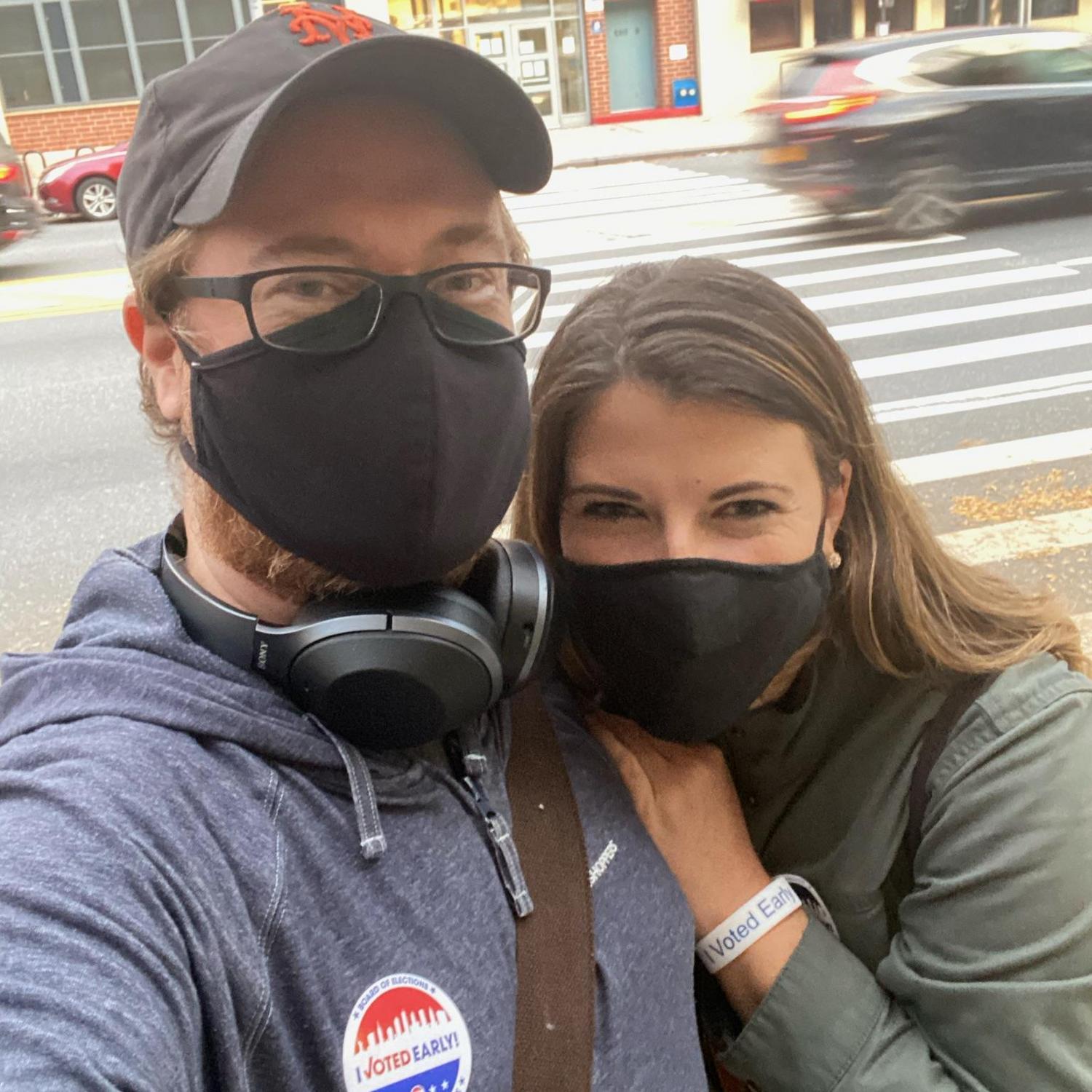 Election Day, 2020! We were excited to vote together for the first time. :)