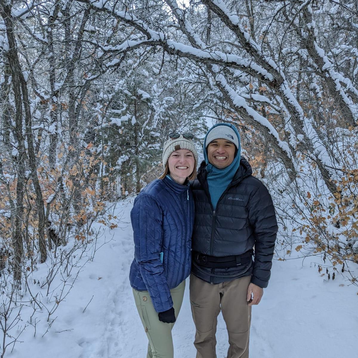 Snowy Utah hike