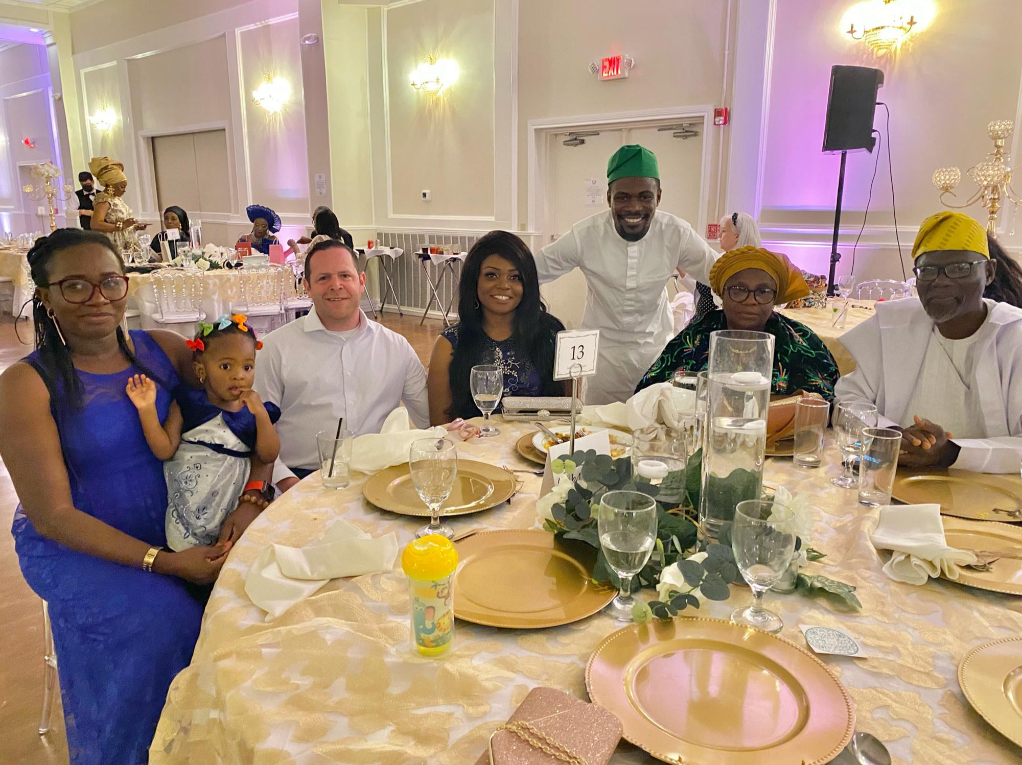 At a friend's wedding in Houston