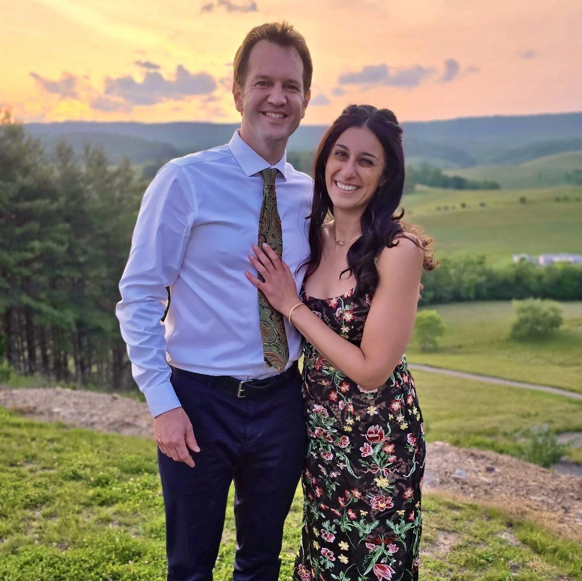 The most beautiful sunset after celebrating a special wedding for Natalie's brother and sister-in-law!