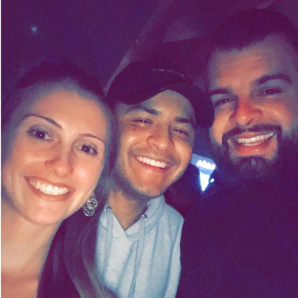 Colgate smiles with Miguel's cousin Jeffy