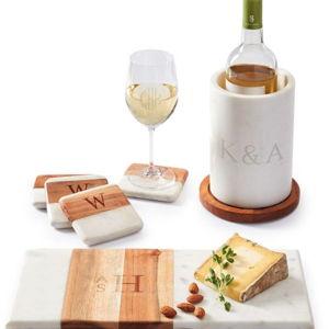 Wood & Marble Customized Gift Set