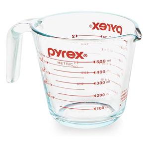 Pyrex Essentials (2-Pack) Glass Measuring Cups Set, (1 & 2 Cup) Measuring Cups For Prepping, Baking and Cooking, Preheated Oven, Dishwasher, Freezer, and Microwave Safe