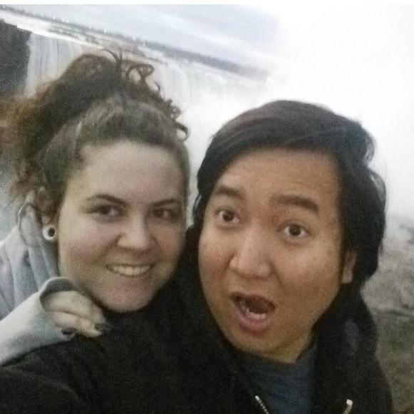 Being goofy at Niagara Falls