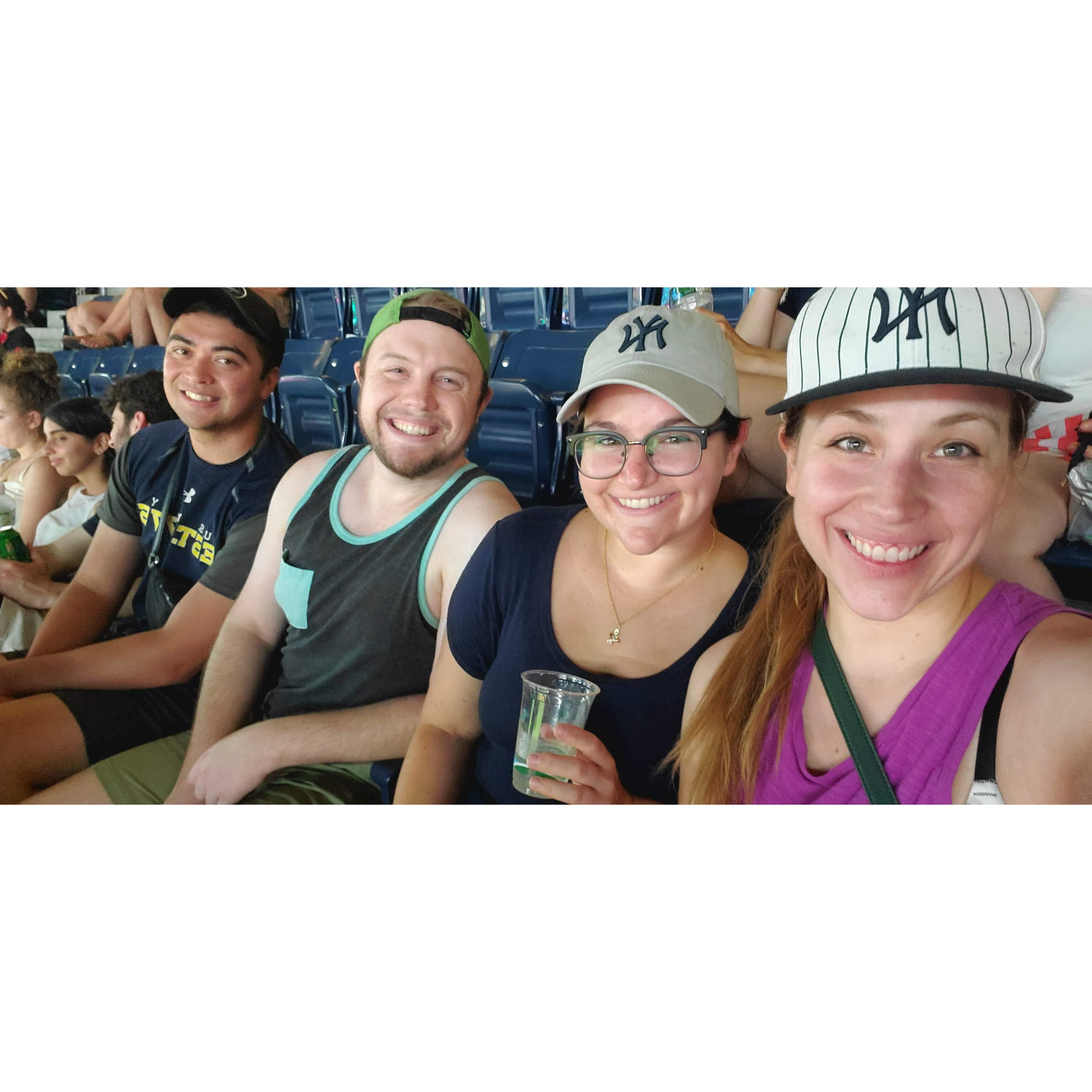 Yankees game with Scott and Stevie.