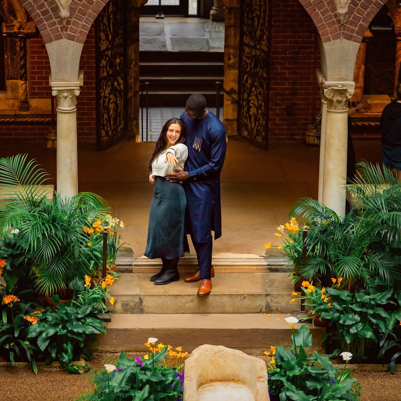April 2024 - engagement at Isabella Stewart Gardner