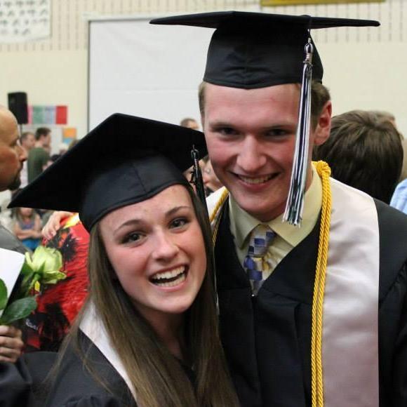 High school graduation, May 2014