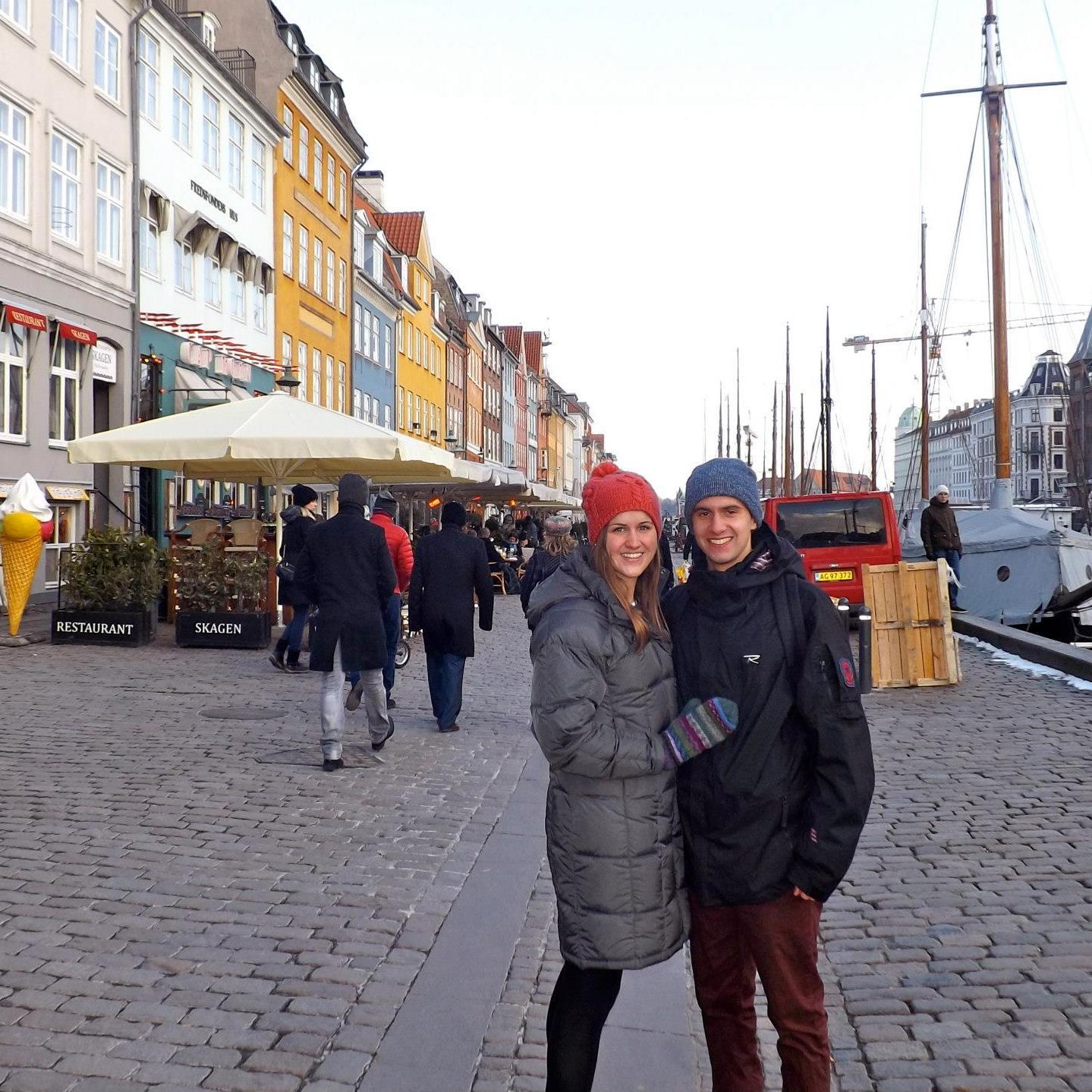 Kate visiting Jake while abroad in Copenhagen, 2013