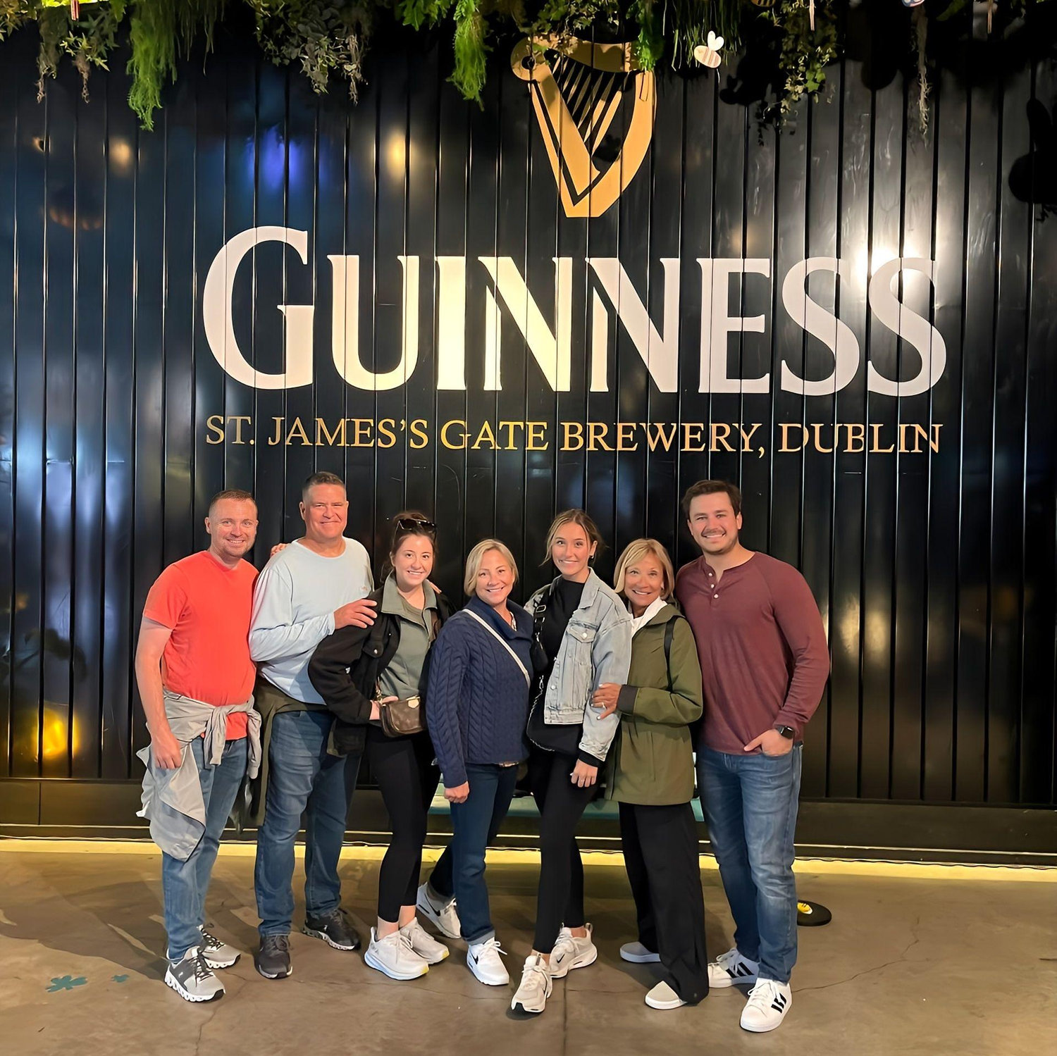 Guinness Brewery in Dublin, Ireland for Erin's dad's 60th birthday trip!