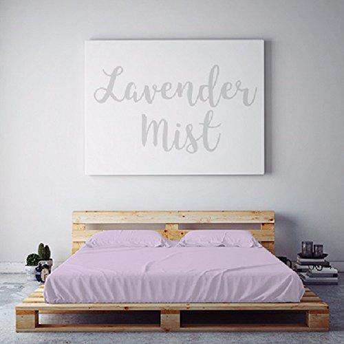 PeachSkinSheets Night Sweats: The Original Moisture Wicking, 1500tc Soft Queen Sheet Set Lavender Mist
