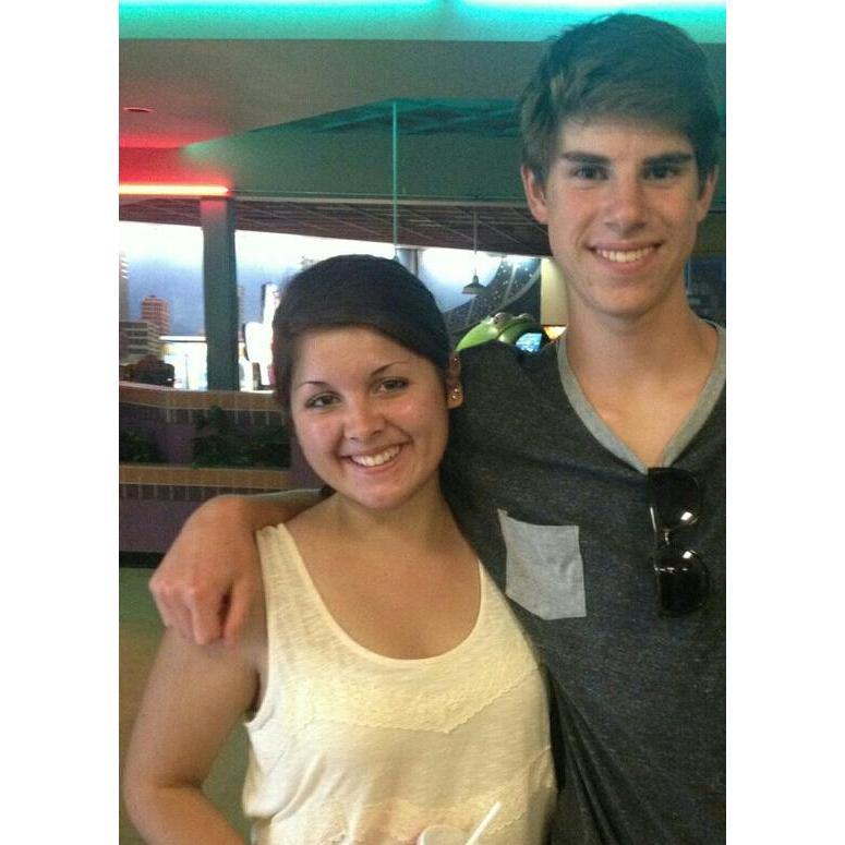 The first picture we ever took together. AKA the best day of Lilli's life. He put his arm around her!!!