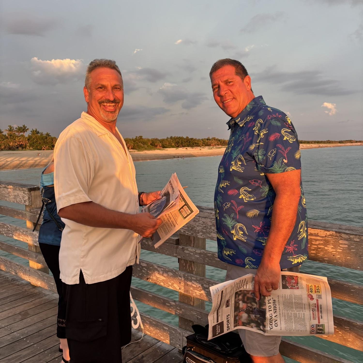 Everyone has asked if there were any hints that Kevin might propose on this trip. The only thing Gina had noticed was both fathers had haircuts before she left for Florida.