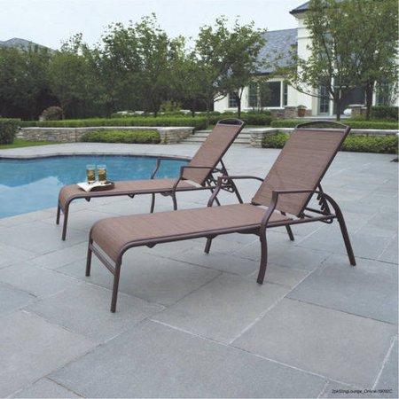 Mainstays Sand Dune Outdoor Chaise Lounges, Set of 2