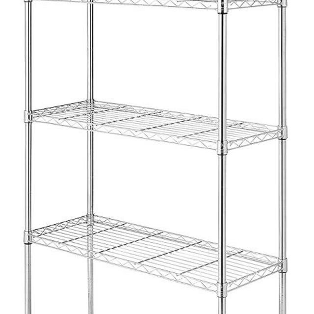 Whitmor 5-Wire Shelving Unit, Metal Storage Shelves, Durable Heavy Duty Shelf, Easy Assembly for Pantry, Kitchen, Garage, Plant 36"L x 14"W x 72"H