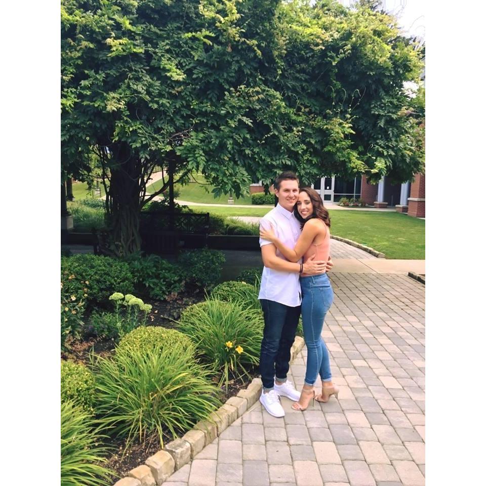Visiting Johnny in Pittsburgh to share the good news, just a few days after Pierce "popped the question". (July 2016)