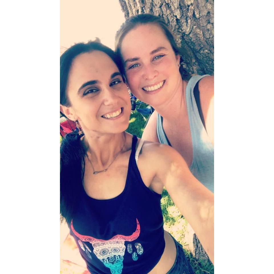 Ashley and Kim at the 4th of July Parade