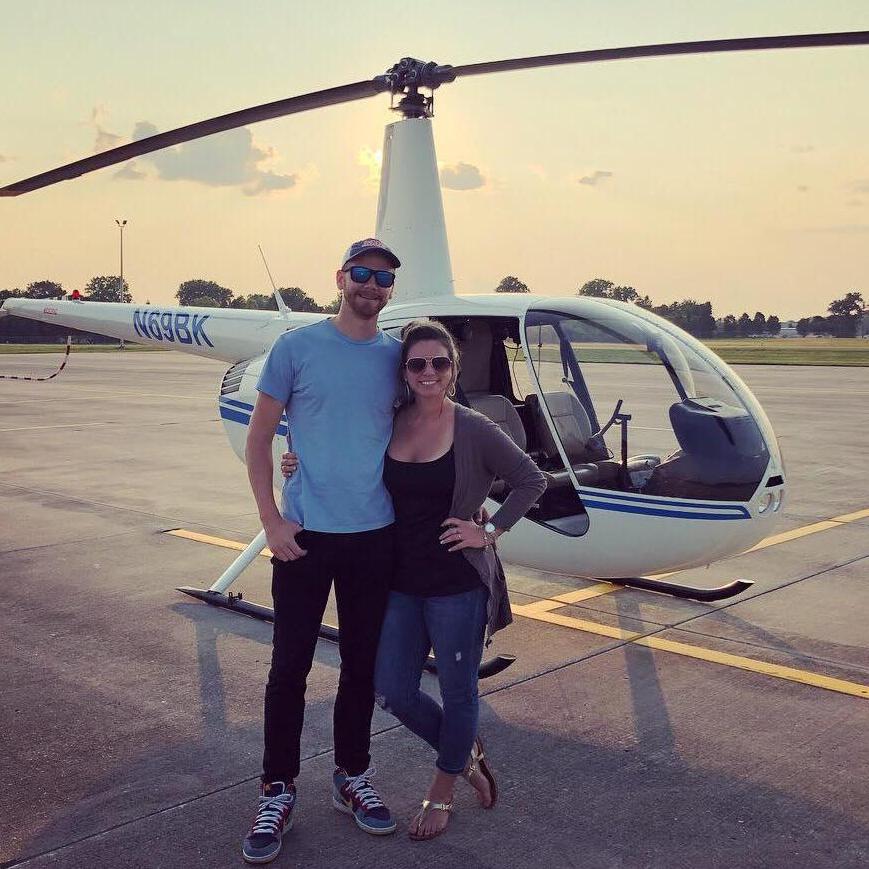 We took an awesome helicopter ride over downtown Indianapolis, August 2018