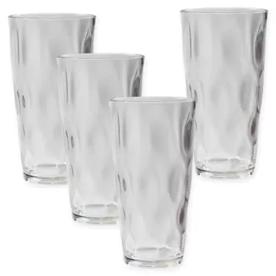 Aluminum Tumbler Reusable 16 OZ Drinking Cups - Bright  Anodized Color - Set of 6 - Aqua: Tumblers & Water Glasses